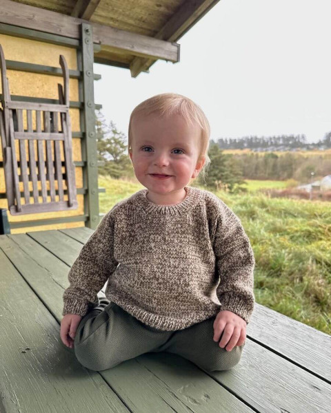Melange Sweater Baby Strickanleitung
