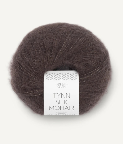 Tynn Silk Mohair Mork Sjokolade Fb. 3880
