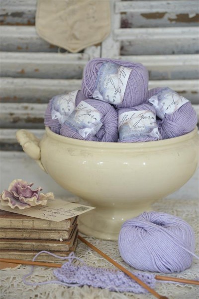 Wool Cotton Blend French Lavender