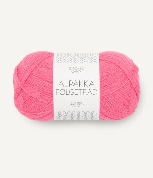 Alpakka Følgetråd Bubblegum Pink Fb. 4315
