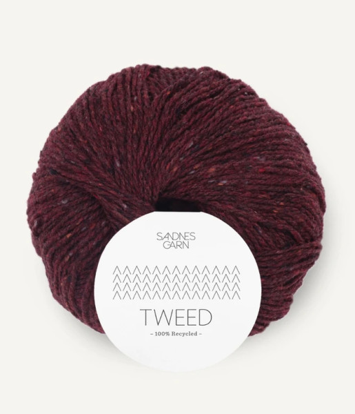 Tweed Recycled Weinrot Fb. 4085