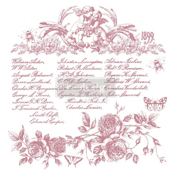 Re-Design Decor Stamps Floral Script
