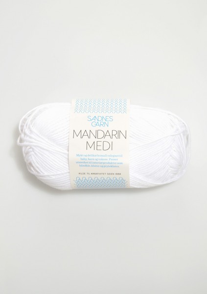 Mandarin Medi Weiß
