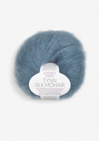 Tynn Silk Mohair Isblå Fb. 6552
